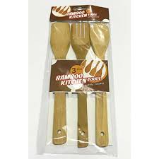 Bamboo Cooking Spoon Set Of 3
